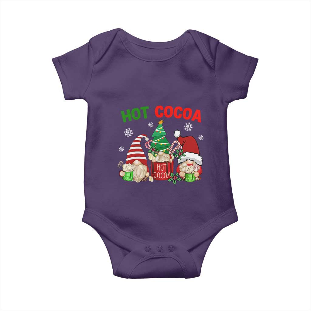 Hot Cocoa Gnomes Drink Hot Chocolate Watch Christmas Movies Baby Onesie