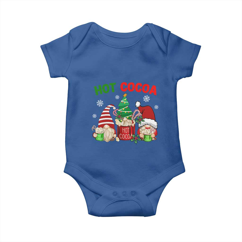 Hot Cocoa Gnomes Drink Hot Chocolate Watch Christmas Movies Baby Onesie