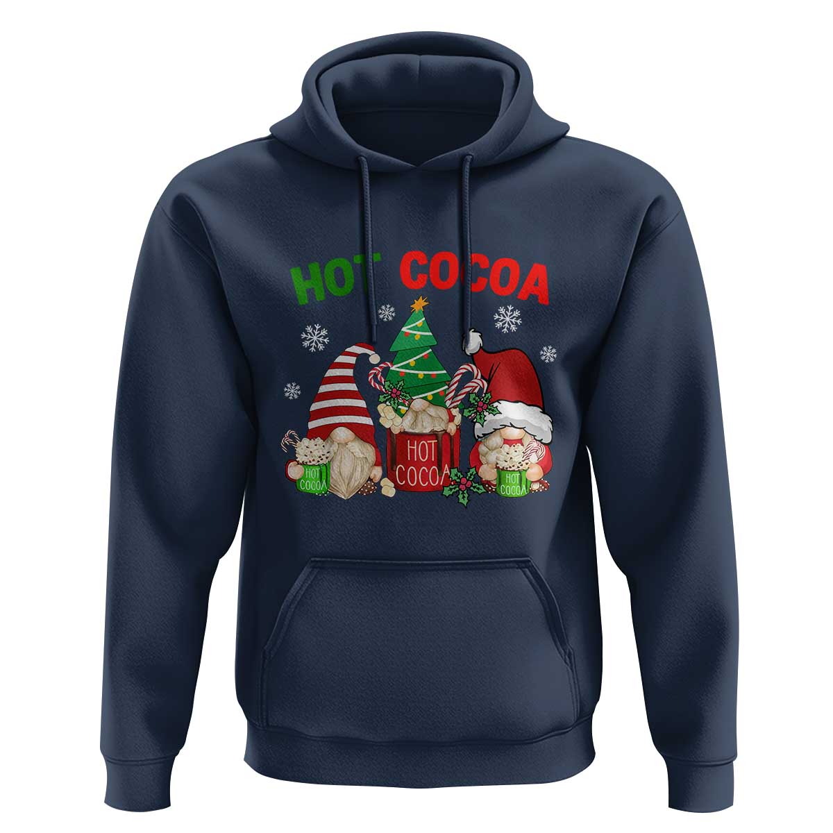 Hot Cocoa Gnomes Drink Hot Chocolate Watch Christmas Movies Hoodie