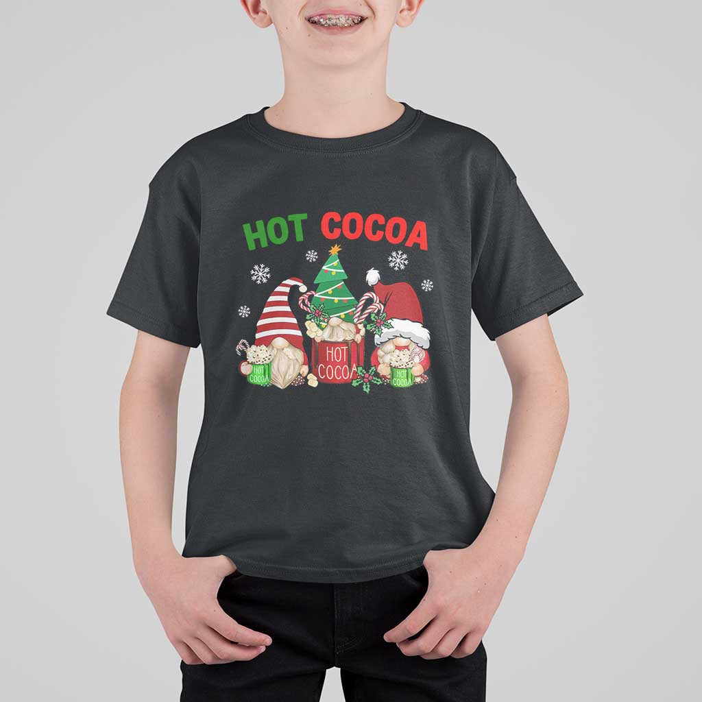 Hot Cocoa Gnomes Drink Hot Chocolate Watch Christmas Movies T Shirt For Kid - Wonder Print Shop