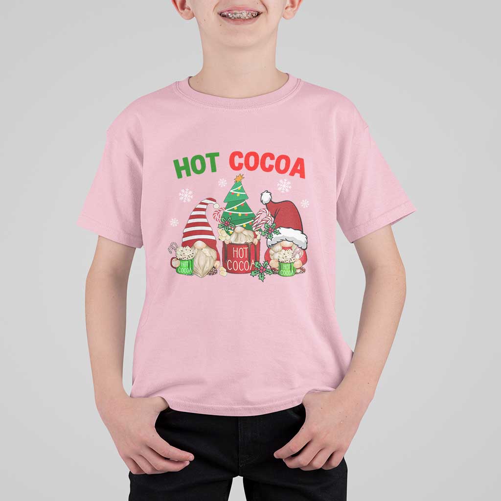 Hot Cocoa Gnomes Drink Hot Chocolate Watch Christmas Movies T Shirt For Kid - Wonder Print Shop