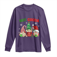 Hot Cocoa Gnomes Drink Hot Chocolate Watch Christmas Movies Long Sleeve Shirt