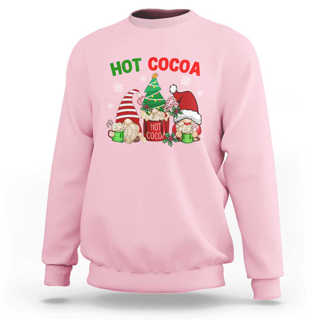 Hot Cocoa Gnomes Drink Hot Chocolate Watch Christmas Movies Sweatshirt - Wonder Print Shop