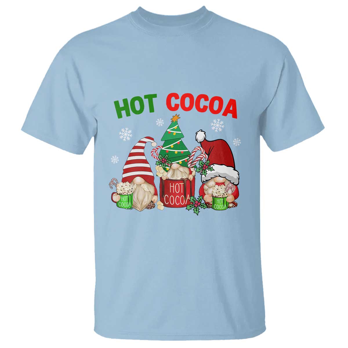 Hot Cocoa Gnomes Drink Hot Chocolate Watch Christmas Movies T Shirt - Wonder Print Shop