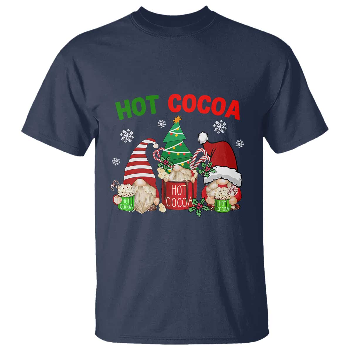 Hot Cocoa Gnomes Drink Hot Chocolate Watch Christmas Movies T Shirt - Wonder Print Shop