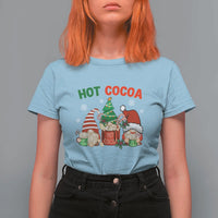 Hot Cocoa Gnomes Drink Hot Chocolate Watch Christmas Movies T Shirt For Women - Wonder Print Shop