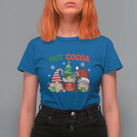 Hot Cocoa Gnomes Drink Hot Chocolate Watch Christmas Movies T Shirt For Women - Wonder Print Shop