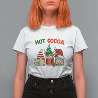Hot Cocoa Gnomes Drink Hot Chocolate Watch Christmas Movies T Shirt For Women - Wonder Print Shop
