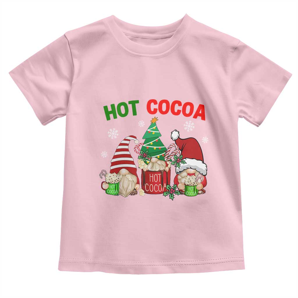 Hot Cocoa Gnomes Drink Hot Chocolate Watch Christmas Movies Toddler T Shirt