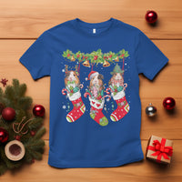 Christmas T Shirt Guinea Pig In Xmas Socks Cute Santa Hat - Wonder Print Shop