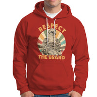 Christmas Hoodie Respect The Beard Cool Santa - Wonder Print Shop