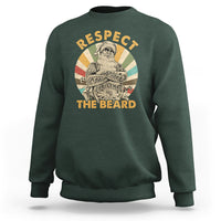 Christmas Sweatshirt Respect The Beard Cool Santa - Wonder Print Shop