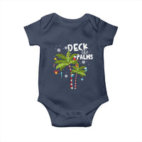 Christmas In Hawaii Baby Onesie Deck the Palms Xmas Tree