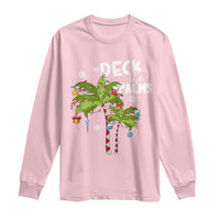 Christmas In Hawaii Long Sleeve Shirt Deck the Palms Xmas Tree