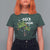 Christmas In Hawaii T Shirt For Women Deck the Palms Xmas Tree - Wonder Print Shop