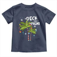 Christmas In Hawaii Toddler T Shirt Deck the Palms Xmas Tree