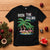 Christmas In Hawaii T Shirt Deck the Palms Firework Merry Christmas Flamingo - Wonder Print Shop