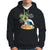 Christmas In Hawaii Hoodie Palm Tree Firework Santa At Beach Drinking Coconut - Wonder Print Shop