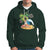 Christmas In Hawaii Hoodie Palm Tree Firework Santa At Beach Drinking Coconut - Wonder Print Shop