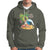 Christmas In Hawaii Hoodie Palm Tree Firework Santa At Beach Drinking Coconut - Wonder Print Shop