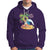 Christmas In Hawaii Hoodie Palm Tree Firework Santa At Beach Drinking Coconut - Wonder Print Shop