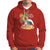 Christmas In Hawaii Hoodie Palm Tree Firework Santa At Beach Drinking Coconut - Wonder Print Shop