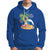 Christmas In Hawaii Hoodie Palm Tree Firework Santa At Beach Drinking Coconut - Wonder Print Shop