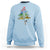 Aquatic Christmas Tree Fisherman Colorful Fish Sweatshirt - Wonder Print Shop