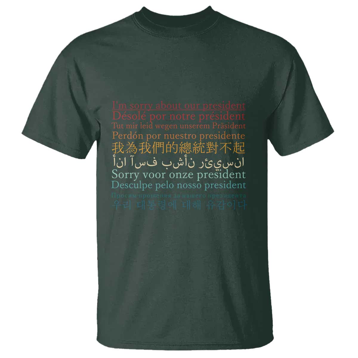Sorry About Our President Not My President T Shirt - Wonder Print Shop