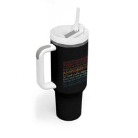 Sorry About Our President Not My President Tumbler With Handle