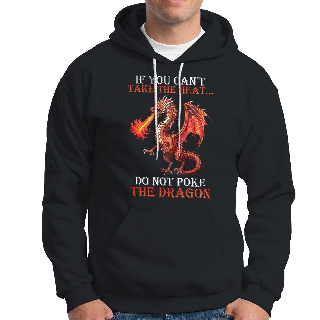 Do Not Poke The Cool Dragon Flame-Spewing Flying Mythical Creature Hoodie - Wonder Print Shop