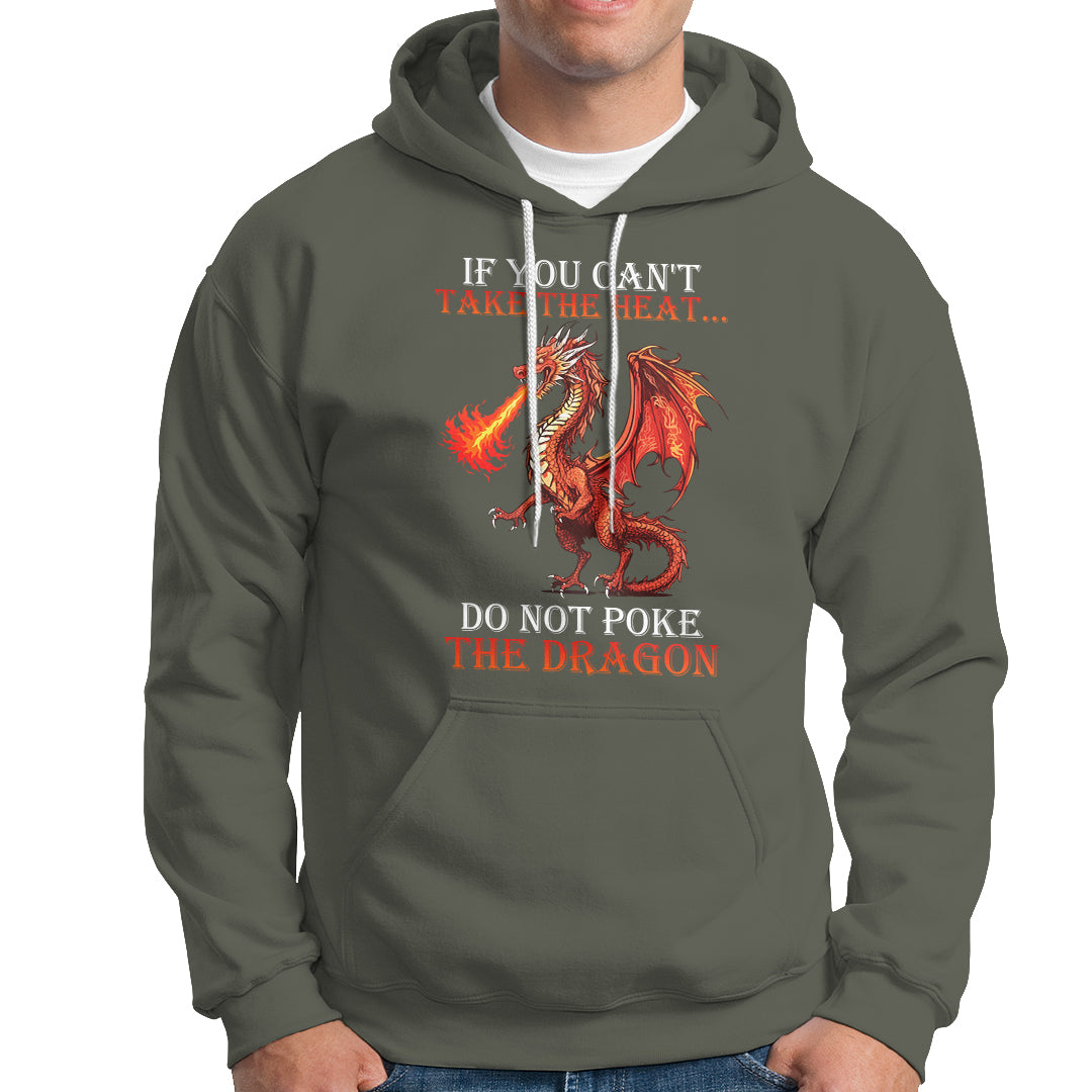 Do Not Poke The Cool Dragon Flame-Spewing Flying Mythical Creature Hoodie - Wonder Print Shop