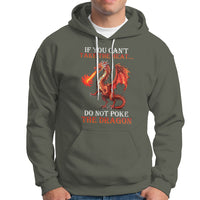 Do Not Poke The Cool Dragon Flame-Spewing Flying Mythical Creature Hoodie - Wonder Print Shop