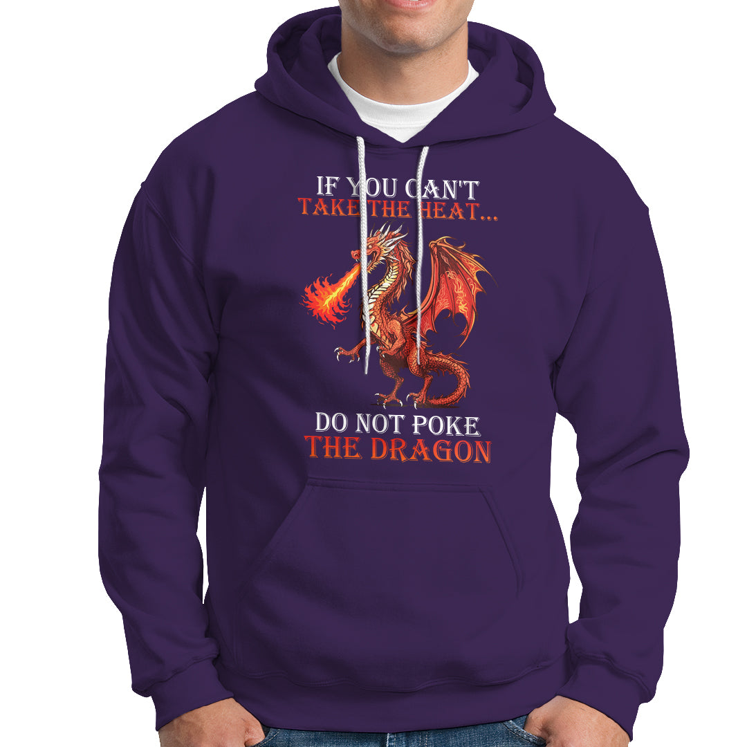 Do Not Poke The Cool Dragon Flame-Spewing Flying Mythical Creature Hoodie - Wonder Print Shop