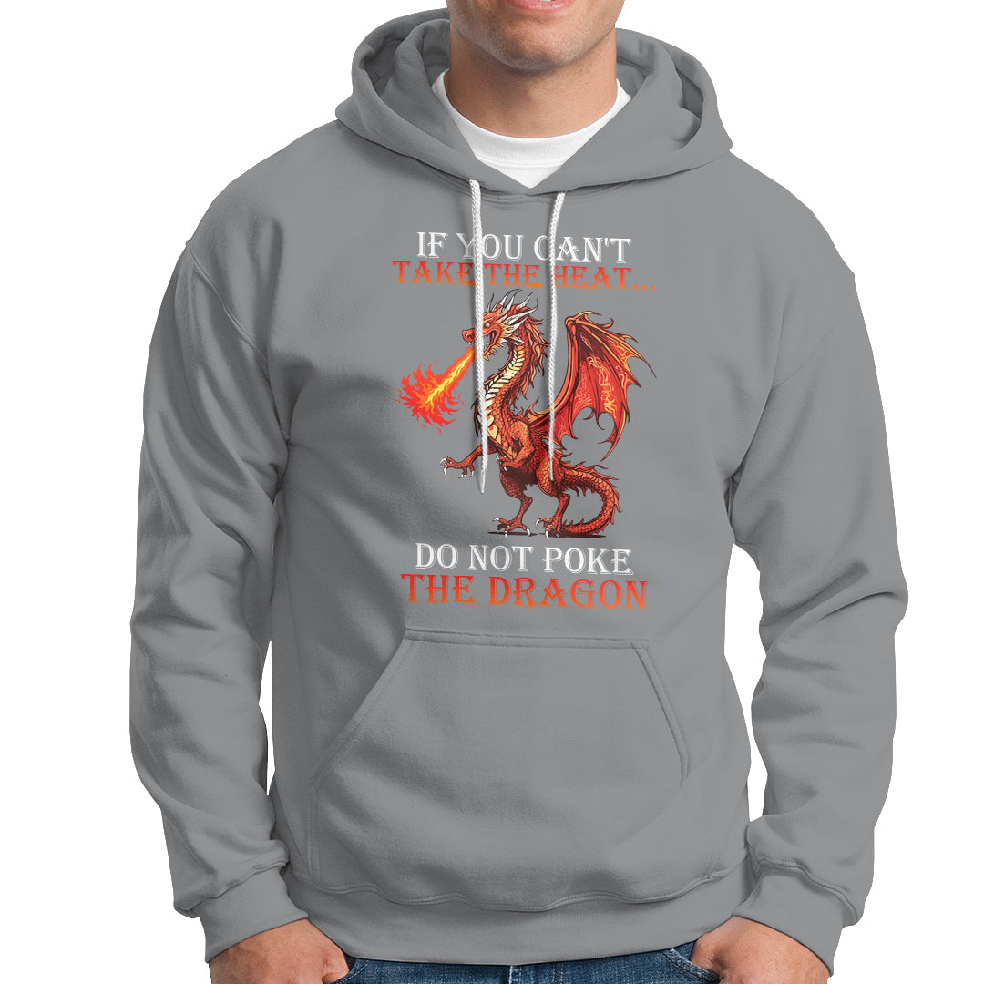 Do Not Poke The Cool Dragon Flame-Spewing Flying Mythical Creature Hoodie - Wonder Print Shop