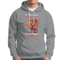 Do Not Poke The Cool Dragon Flame-Spewing Flying Mythical Creature Hoodie - Wonder Print Shop