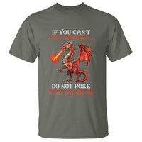 Do Not Poke The Cool Dragon Flame-Spewing Flying Mythical Creature T Shirt - Wonder Print Shop
