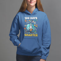 100th Day Of School Hoodie 100 Days Smarter Outer Space Magic Book - Wonder Print Shop