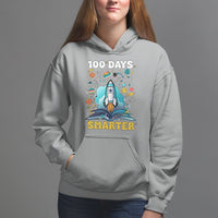 100th Day Of School Hoodie 100 Days Smarter Outer Space Magic Book - Wonder Print Shop