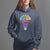 100th Day Of School Hoodie 100 Days Smarter Kinder Stronger Brighter Brave - Wonder Print Shop