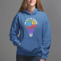 100th Day Of School Hoodie 100 Days Smarter Kinder Stronger Brighter Brave - Wonder Print Shop