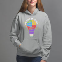 100th Day Of School Hoodie 100 Days Smarter Kinder Stronger Brighter Brave - Wonder Print Shop