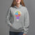 100th Day Of School Hoodie 100 Days Smarter Kinder Stronger Brighter Brave - Wonder Print Shop