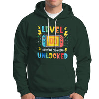 100th Day Of School Hoodie Level 100 Days Unlocked Video Game Funny Gamer - Wonder Print Shop