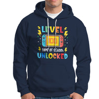 100th Day Of School Hoodie Level 100 Days Unlocked Video Game Funny Gamer - Wonder Print Shop