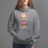 100th Day Of School Hoodie 100 Days Sprinkled With Fun Cupcake Donut - Wonder Print Shop