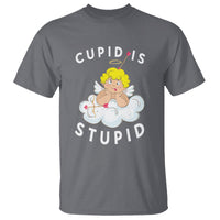 Cupid Is Stupid Funny Anti Valentine's Day T Shirt - Wonder Print Shop
