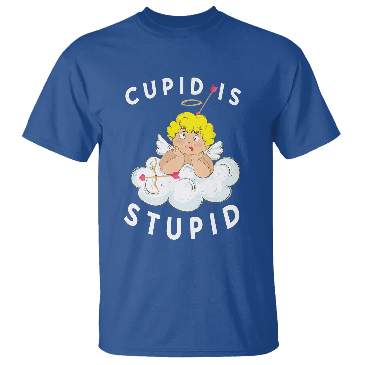 Cupid Is Stupid Funny Anti Valentine's Day T Shirt - Wonder Print Shop