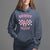 Valentine's Day Hoodie Howdy Valentine Heart Retro Groovy - Wonder Print Shop