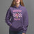 Valentine's Day Hoodie Howdy Valentine Heart Retro Groovy - Wonder Print Shop